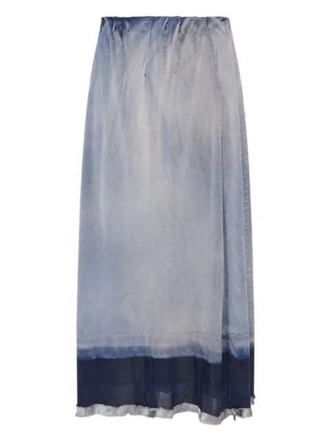 Maison Margiela printed skirt Blue S51ME0046M13155