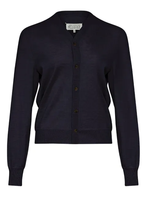 Maison Margiela wool cardigan Blue S51HP0024M13147