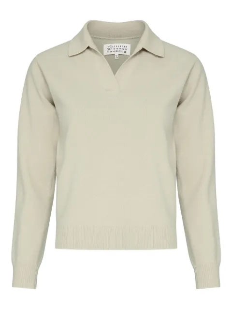 Maison Margiela polo-collar jumper Neutrals S51GL0063M13144