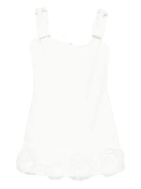 Self-Portrait sleeveless mini dress White AW25211SW