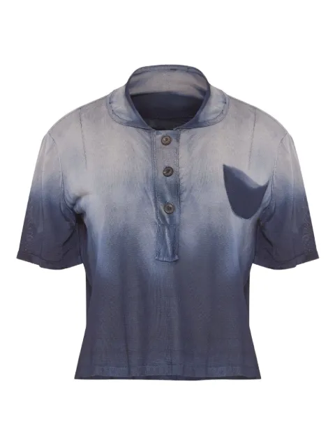 Maison Margiela gradient-effect polo shirt Blue S51GL0064M13155