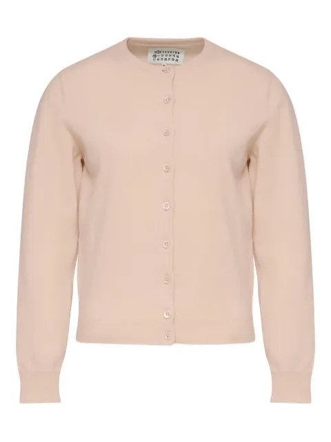 Maison Margiela button-front wool cardigan Pink S51HP0019M13144