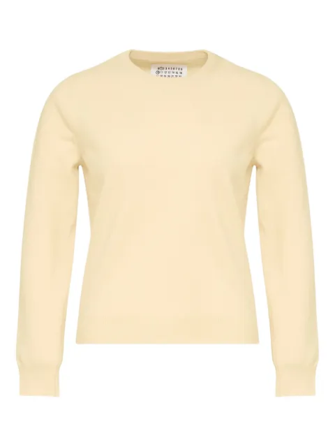 Maison Margiela virgin wool jumper Yellow S51HL0027M13144