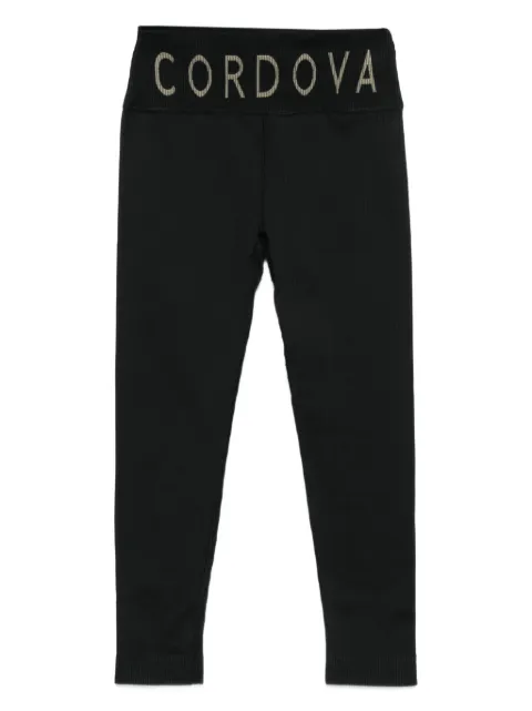 Cordova logo-detail baselayer pants Black 25BASEB10