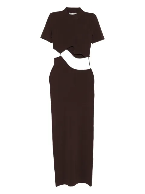 Christopher Esber Maparadita lattice separation maxi dress Brown 25033733