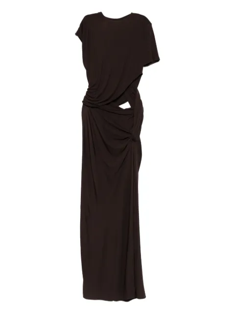 Christopher Esber twisted cut-out maxi dress Brown 25033797