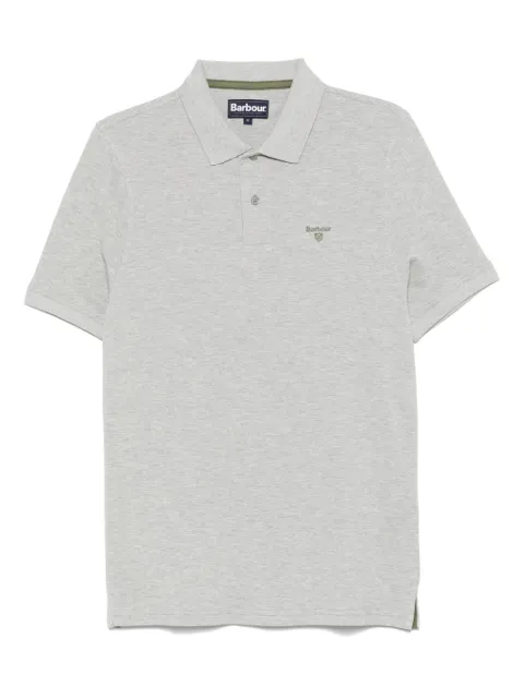Barbour embroidered-logo polo shirt Grey MML1367GY52