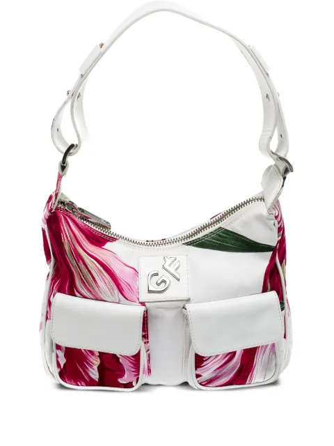 Gianfranco Ferré Pre-Owned floral-print shoulder bag White 221475