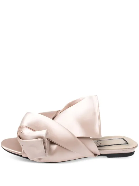 Nº21 satin knot sandals Neutrals 264200