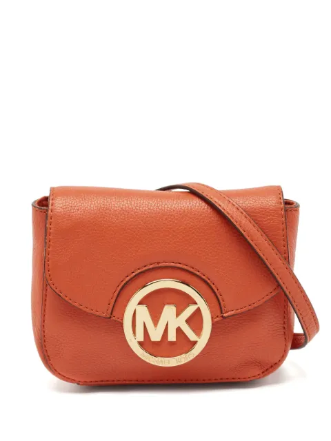 Michael Kors Vintage pre-owned Fulton logo-plaque cross body bag Orange 1133033