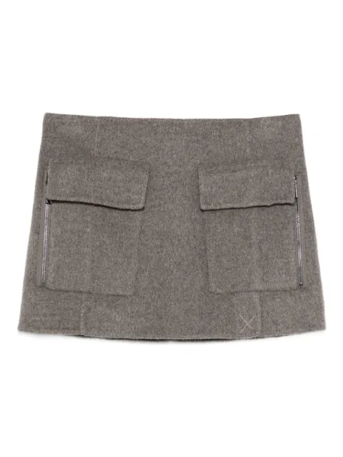 P.A.R.O.S.H. pocket mini skirt Brown LEAK25D630607
