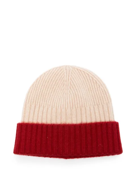 Liska cashmere-ribbed hat Neutrals HL24Z055