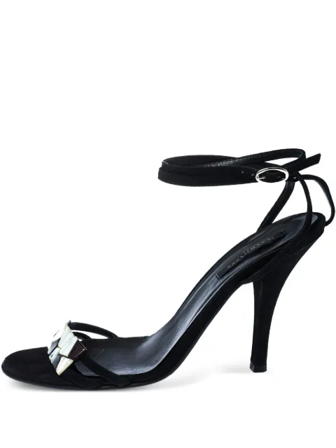 Sergio Rossi Vintage pre-owned 105mm suede sandals Black 229867