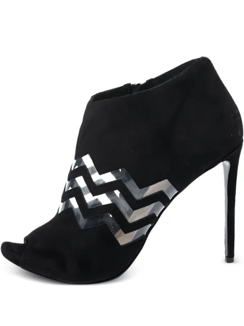 Nicholas Kirkwood pre-owned 110mm suede booties Black 254760