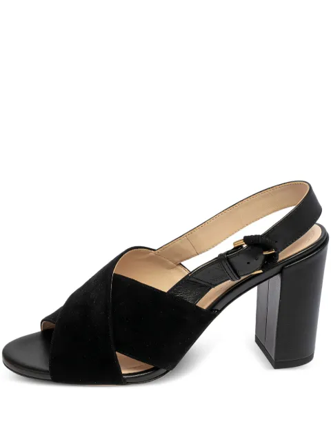 Tod's Vintage pre-owned 90mm slingback sandals Black 476220