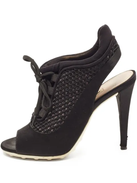 Miu Miu Pre-Owned 105mm open-toe mesh sandals Black 856862