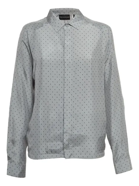 Emporio Armani Pre-Owned printed silk shirt Grey 987541
