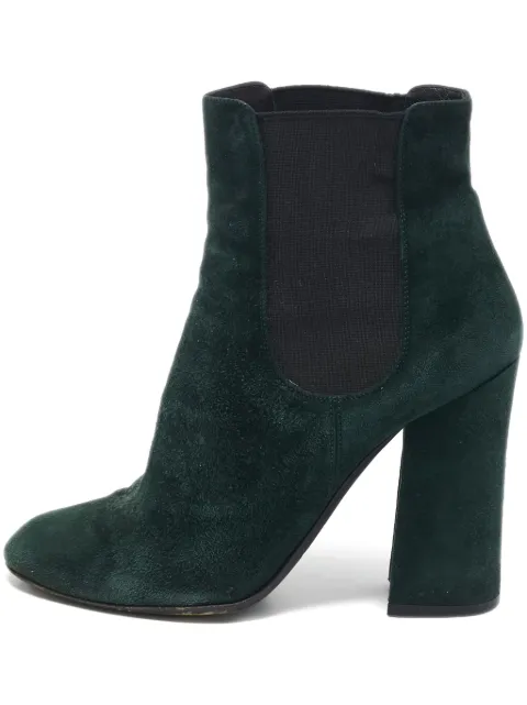 Dolce & Gabbana Pre-Owned 115mm suede pumps Green 1116328