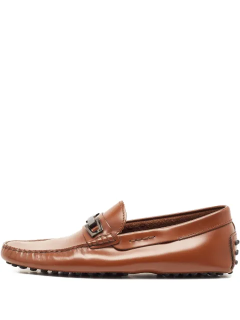 Tod's Vintage pre-owned leather loafers Brown 1130103