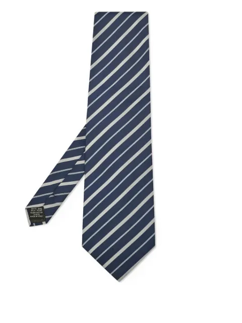 Gianfranco Ferré Pre-Owned striped tie Blue 1116507