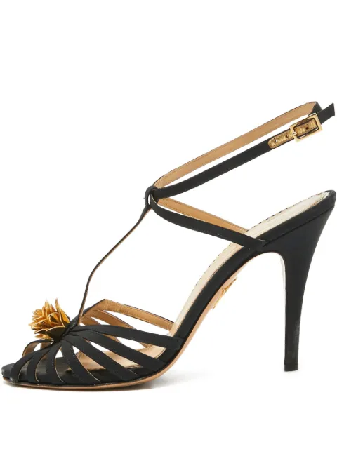 Charlotte Olympia strappy open-toe heels Black 986398