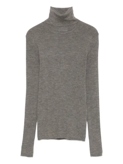 P.A.R.O.S.H. high-neck ribbed jumper Grey LEILA25D512552X