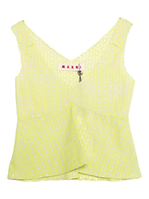 Marni Pre-Owned 2020 peplum top Yellow 204086
