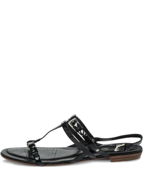 Tod's Vintage 2023 leather sandals Black 326183