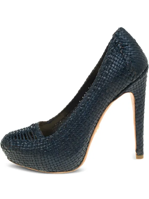 Prada Pre-Owned 135mm Madra heeled pumps Blue 181738
