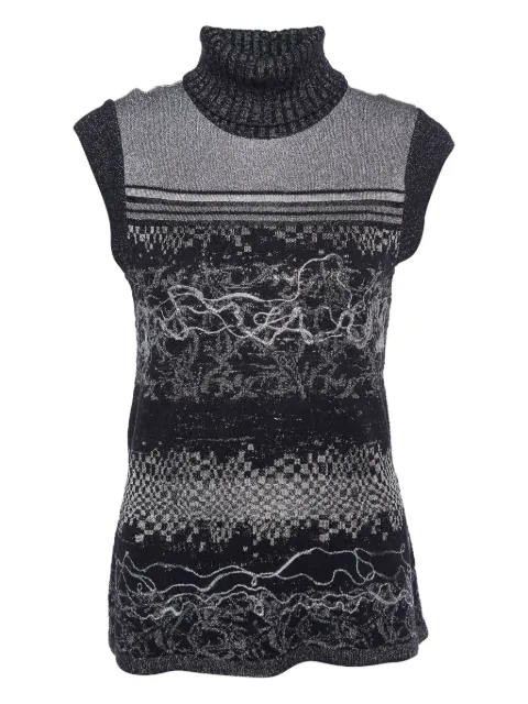 Kenzo Pre-Owned 2023 turtleneck knitted sweater Black 869465