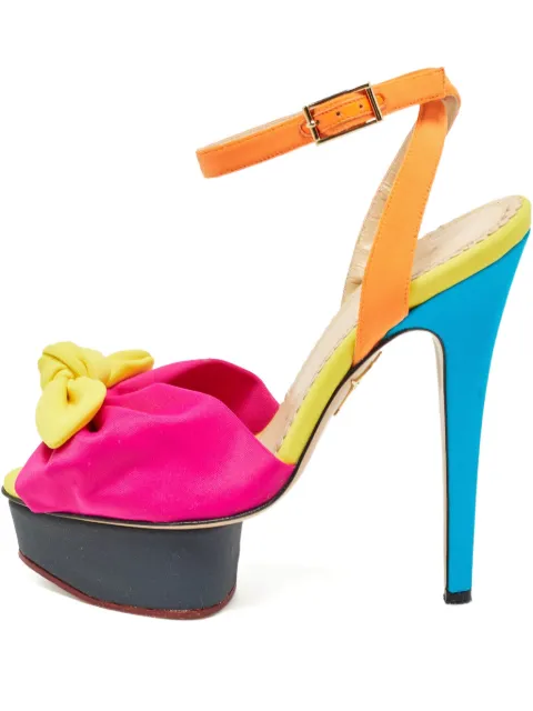 Charlotte Olympia pre-owned 135mm platform sandals Pink 980977
