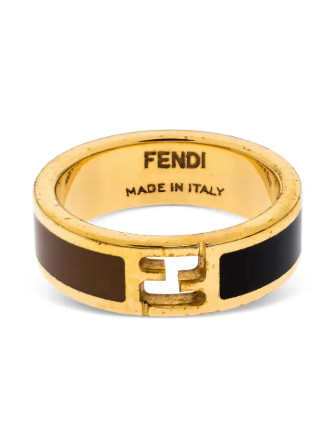 Fendi Pre-Owned Fendista ring Black 264418