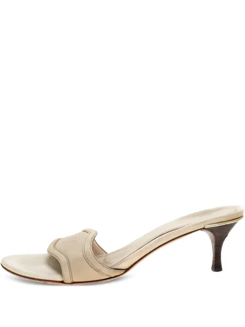 Gucci Pre-Owned 60mm leather sandals Neutrals 312218