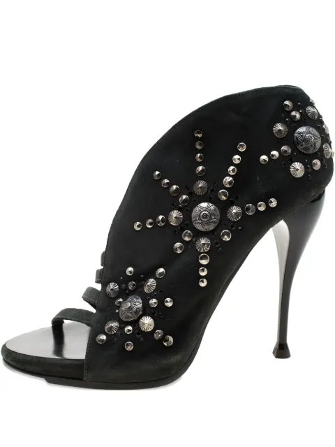 Giuseppe Zanotti Vintage 120mm suede stud-embellished sandals Grey 208054