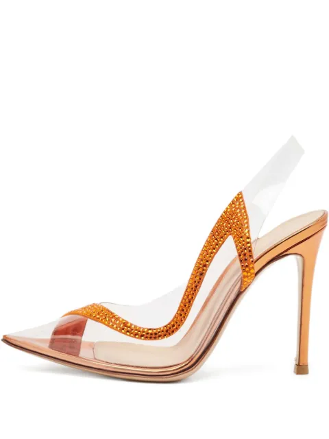 Gianvito Rossi pre-owned 105mm Hortensia pumps Orange 1124717