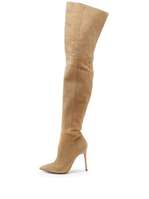 Gianvito Rossi pre-owned 60mm over-the-knee stiletto boots Neutrals 1118107