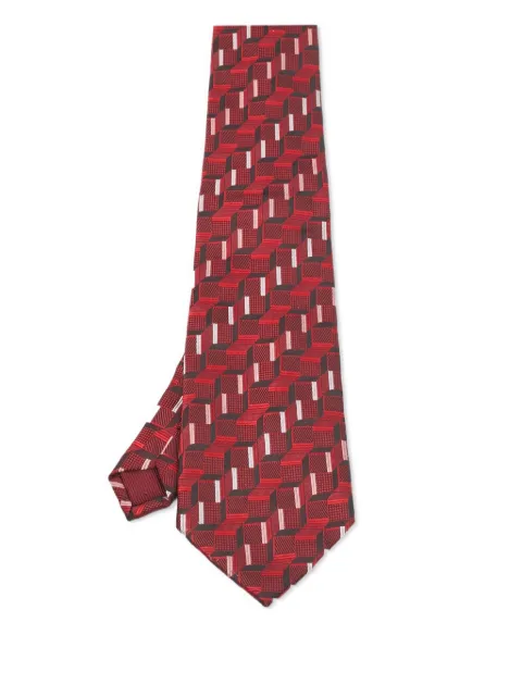 Valentino Garavani Pre-Owned geometric jacquard silk tie 1106082