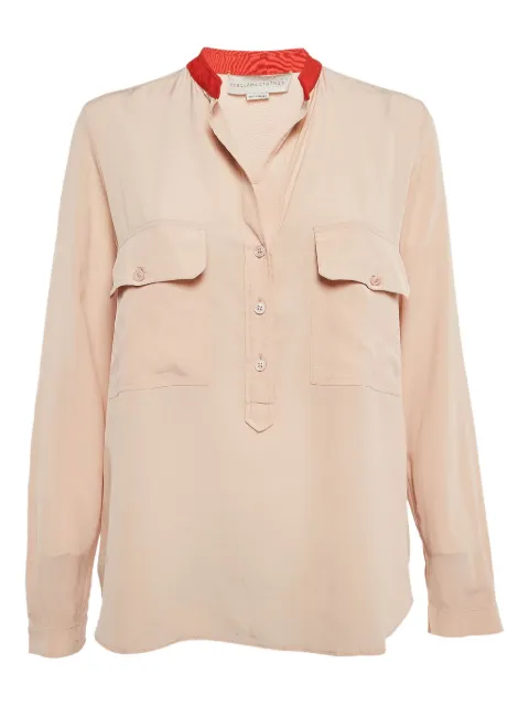 Stella McCartney Pre-Owned pockets silk blouse Neutrals 1105103
