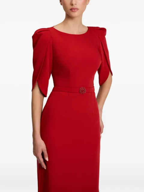 CRISTALLINI Consuelo midi dress Red CA133
