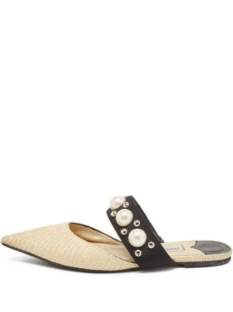 Jimmy Choo Pre-Owned Basette mules Neutrals 1093128