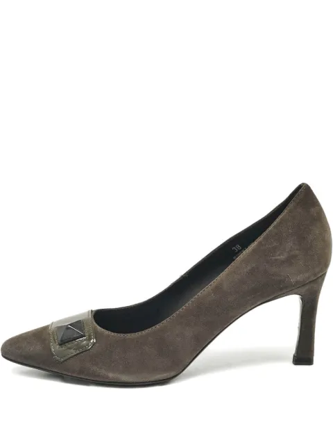 Tod's Vintage 75mm suede pumps Grey 1079470