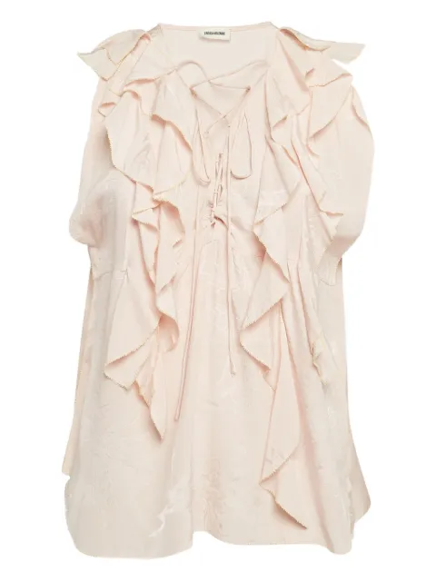 Zadig&Voltaire pre-owned ruffle-detail blouse Pink 1041931