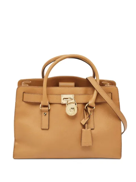 Michael Kors Vintage Hamilton Saffiano-leather tote bag Neutrals 1041633