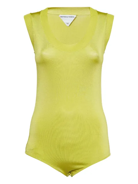 Bottega Veneta Pre-Owned fine-knit bodysuit Green 1024042