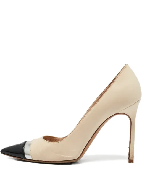 Manolo Blahnik leather pumps Neutrals 1108708