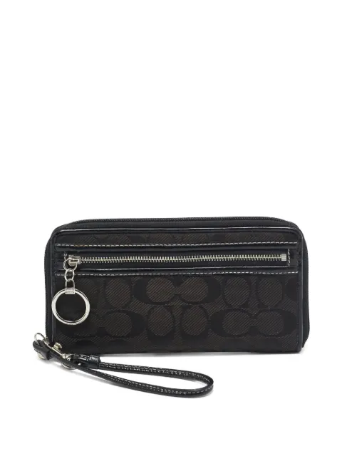 Coach Vintage logo-printed zip-around wallet Black 1079214