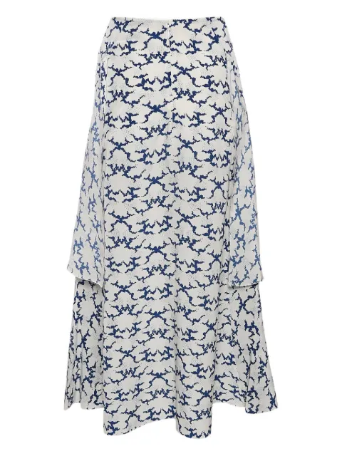 Stella McCartney Pre-Owned silk maxi skirt White 1087710