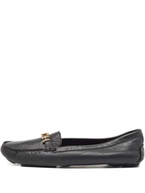 Carolina Herrera Vintage leather loafers Black 919797