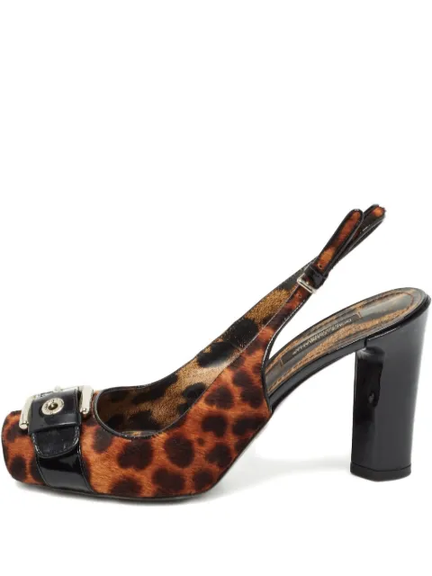 Dolce & Gabbana Pre-Owned 2023 95mm leopard-print pumps Brown 973660
