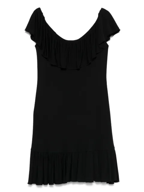 Celine Pre-Owned 2000s ruffle-detailing dress Black CE450BS